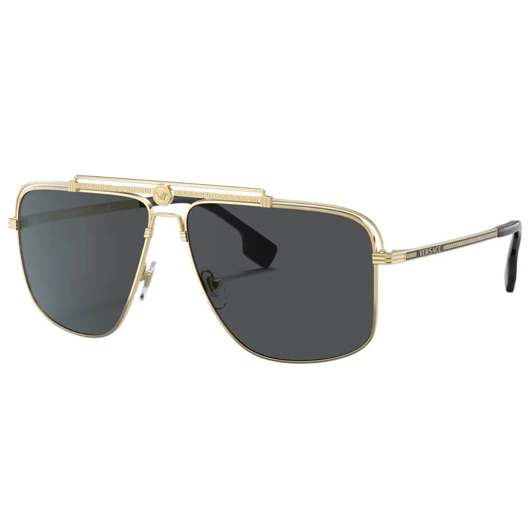Versace Ve2242 100287 Sunglasses - Gold Frame, Dark Grey Lens Clearance Event Alert