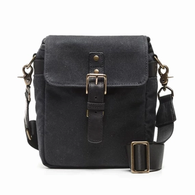 Ona Bond Street Messenger Bag, Waxed Canvas - Black Exclusive Online Offer Limited Edition Offer