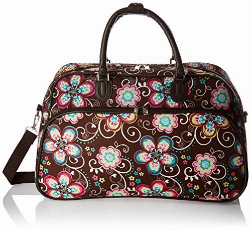 World Traveler Women'S Value Series 21-Inch Carry Duffel Bag, Brown Daisy, One Size Hot Pick Online Today Only Steal