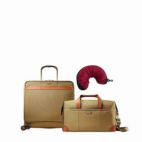 Hartmann Ratio Classic Deluxe | 3-Piece Set | Weekend Duffel & Extended Journey Expandable Glider, Travel Pillow Today Only Special EndofWeek Deals