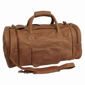 Amerileather 20 Leather Dual Zippered Duffel (Distressed Brown) Best Deal Today