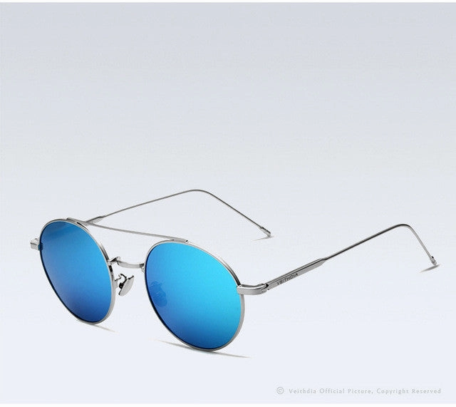 Hot Picks Today Brand Fashion Round Polarized Coating Mirror Sunglasses For Men/Women