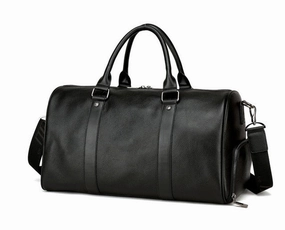 Men'S Travel Bag Casual Genuine Leather Luggage Carry On Leather Duffel Shoulder Bags Weekend Bag Grab It Fast