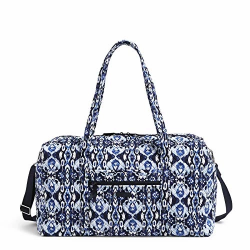 Limited Stock Alert Special Deal Frenzy Vera Bradley Women'S Signature Cotton Large Travel Duffel Bag, Ikat Island, One Size