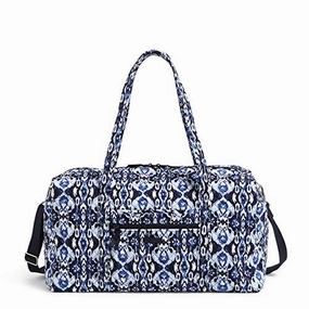 Limited Stock Alert Special Deal Frenzy Vera Bradley Women'S Signature Cotton Large Travel Duffel Bag, Ikat Island, One Size