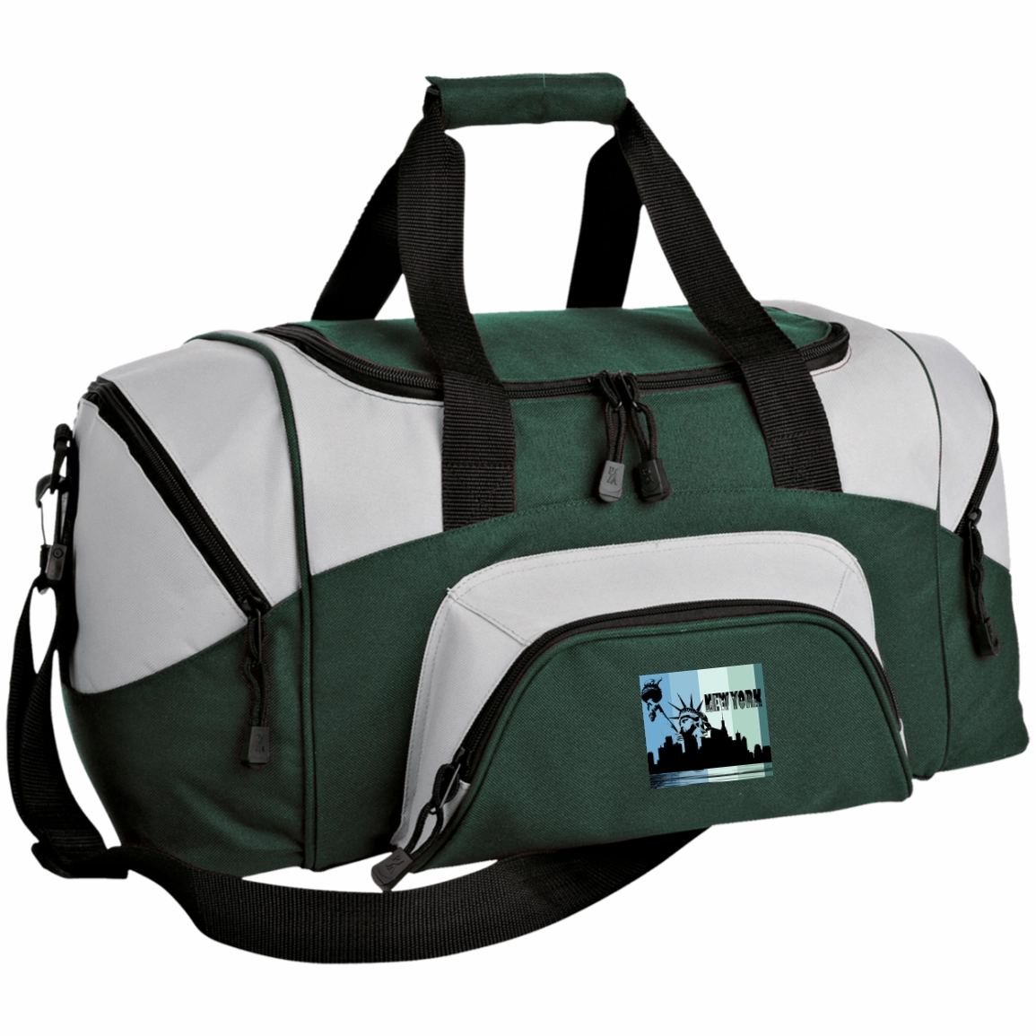 New York New York - Travel Experts Colorblock Sport Duffel Bag Clearance Event Today Only Special