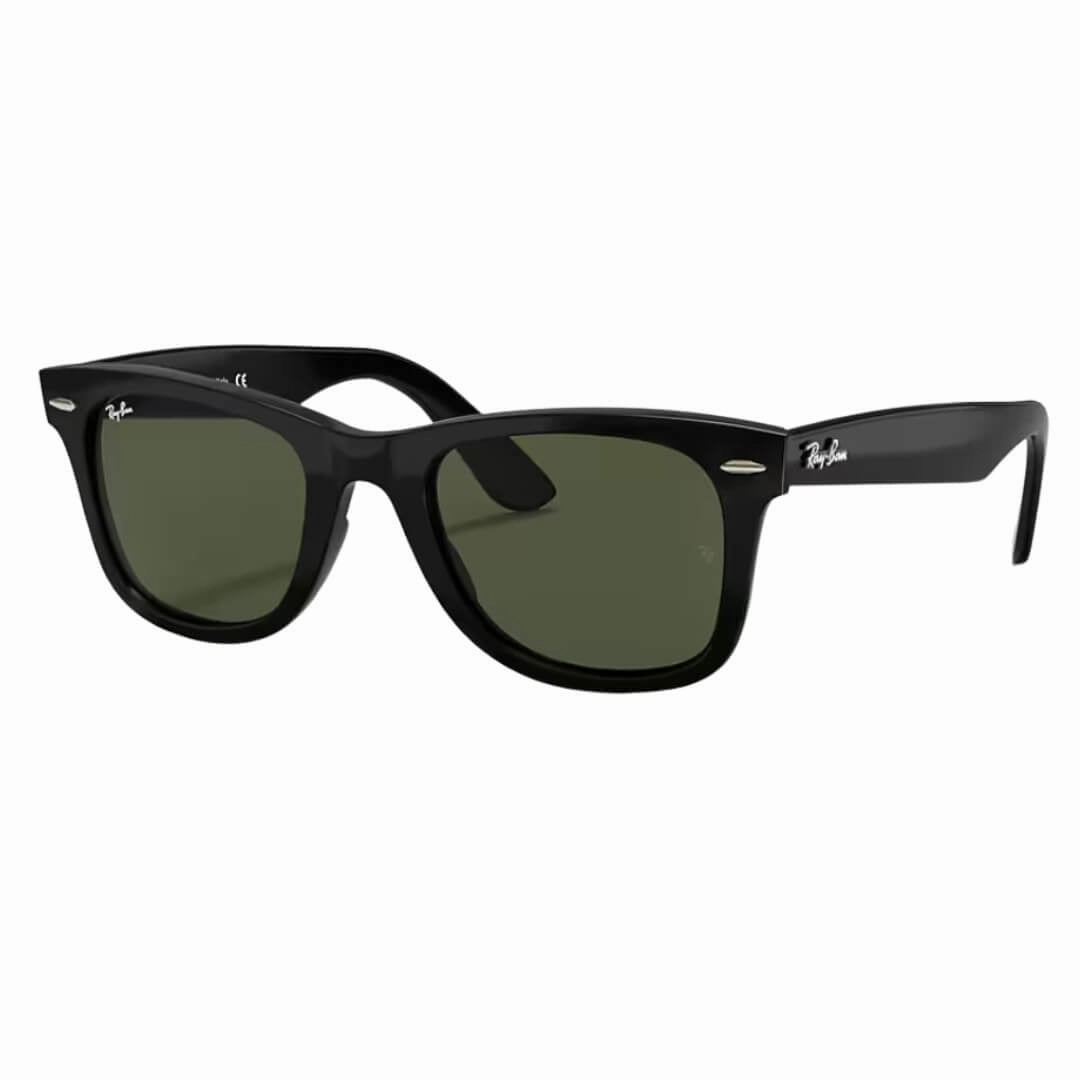 Daily Deal Frenzy Instant Discount Ray-Ban Wayfarer Rb4340 601 - Black Frame With Green Lens