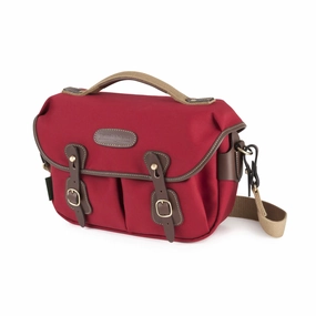 Billingham Hadley Small Pro Shoulder Bag, 3.5L - Burgundy Canvas / Chocolate Leather (Chocolate Lining) Limited Stock Hot Deal