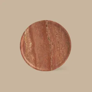 BLACK BLAZE Linea Slim Tray, D20cm, Red Travertine