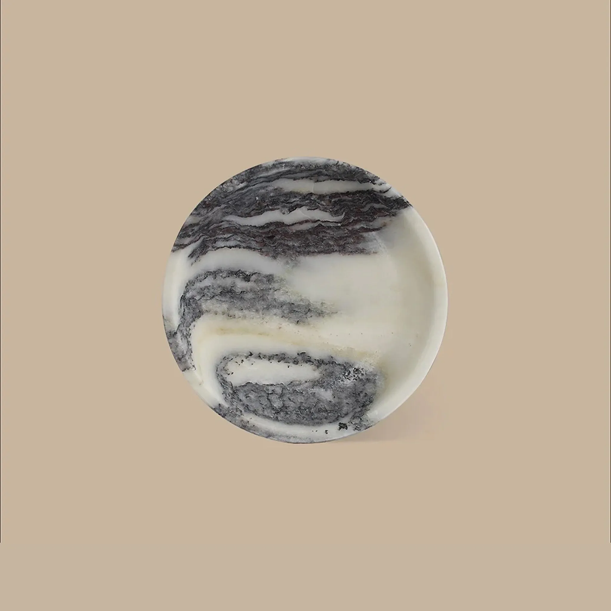 BLACK BLAZE Linea Small Marble Dish, D10cm, Calacatta Viola