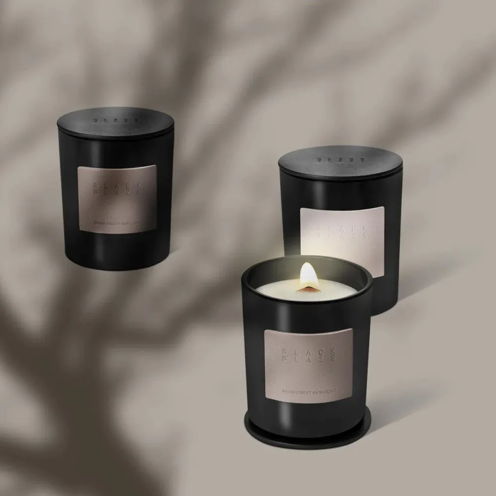 BLACK BLAZE Scented Home Candle, Bush Walk