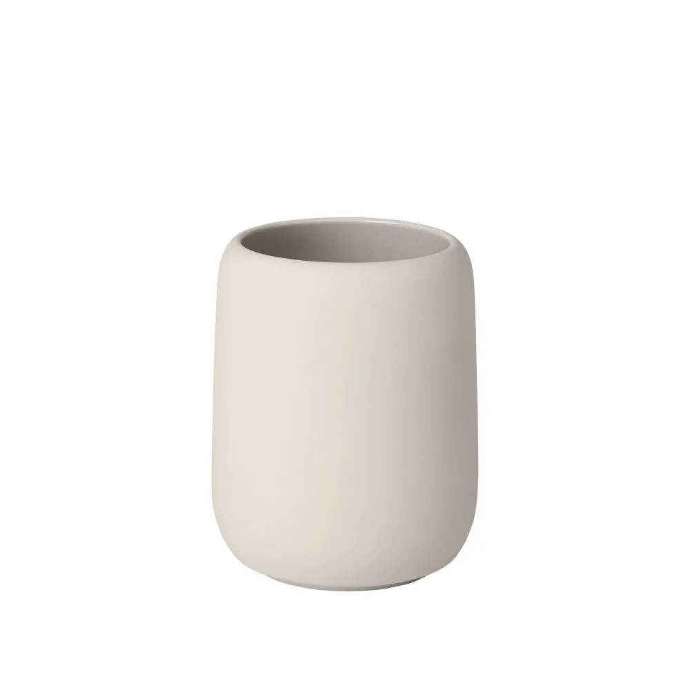 BLOMUS Sono Tumbler/Toothbrush Holder, H10.7cm, Moonbeam