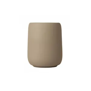 BLOMUS Sono Tumbler/Toothbrush Holder, H10.7cm, Tan