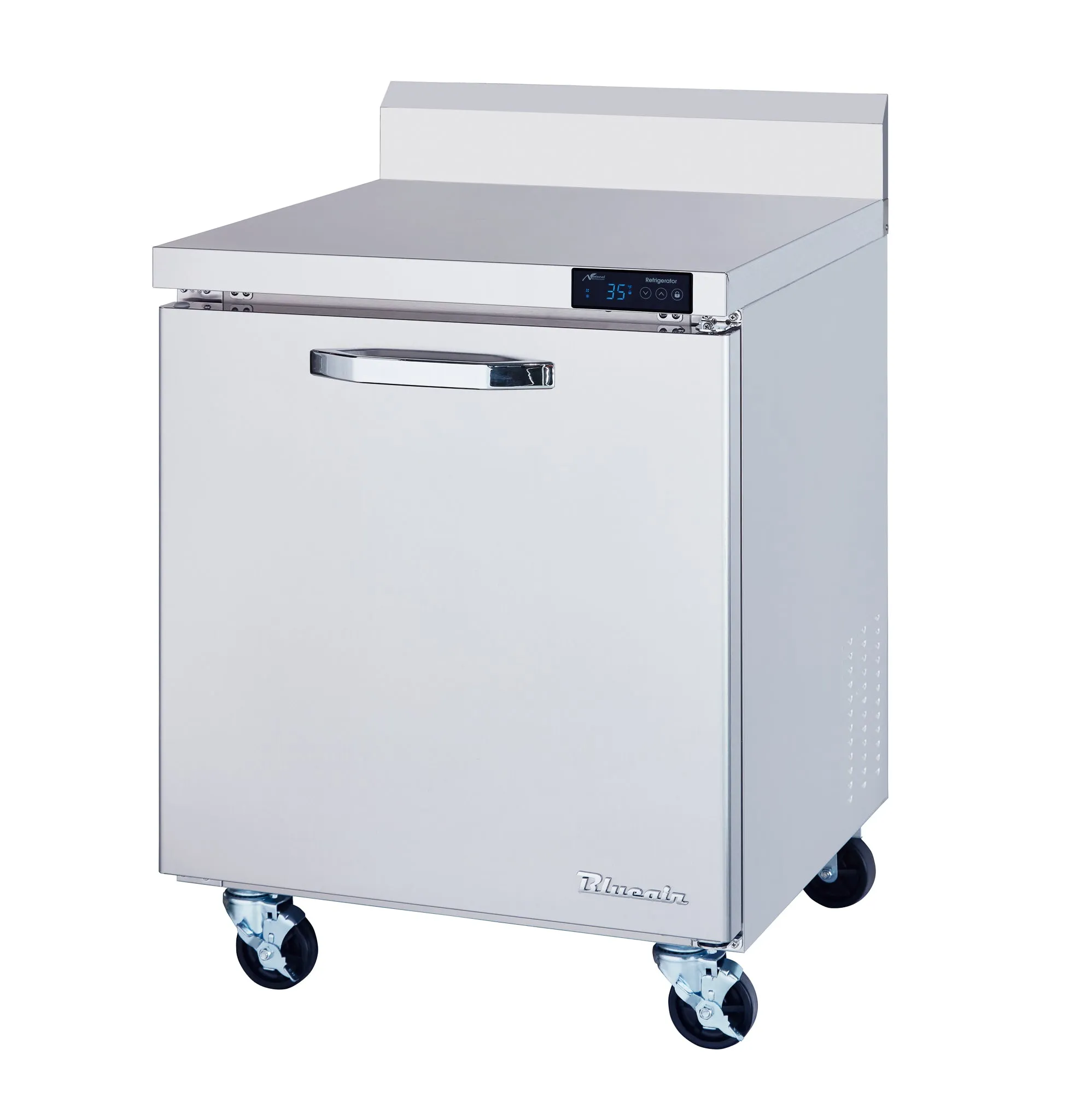 Blue Air - BLUR28-WT-HC, 1 Door All Stainless Work Top Refrigerator - 28" wide, 7 cu/ft., R-290 Refrigerant