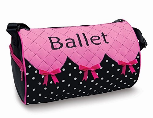 Trending Today Steal Bows 'N' Ballet Embroidered Small Duffel Bag With Quilted Top Dansbagz By Danshuz