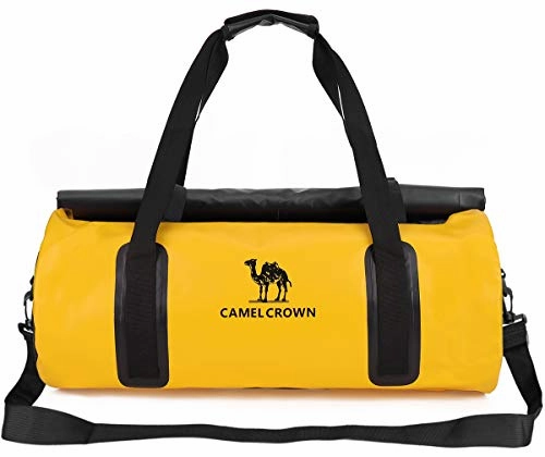 Exclusive Deal Inside Camel Crown Sports Gym Bag Waterproof Travel Duffel Bags Weekender 30L With Shoulder Strap Yellow