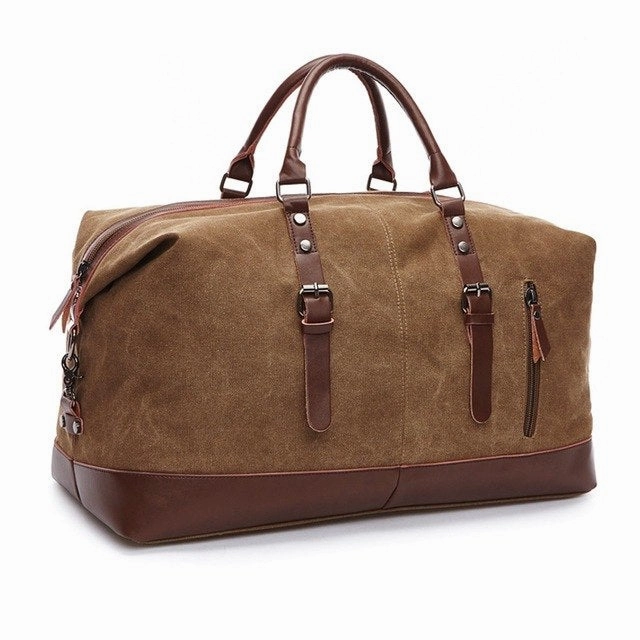 Clearance Alert Now Canvas Travel Bag Men Leather Handbag Male Carry On Luggage Duffel Bags Women Overnight Big