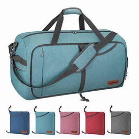 Canway 85L Travel Duffel Bag, Foldable Weekender Bag With Shoes Compartment For Men Women Water-Proof & Tear Resistant (Mint Green, 85L) Grab It Before Gone