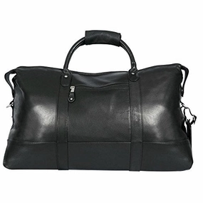Todays Best Deal Canyon Outback Falls Canyon 22-Inch Leather Cabin Duffel Bag, Black, One Size