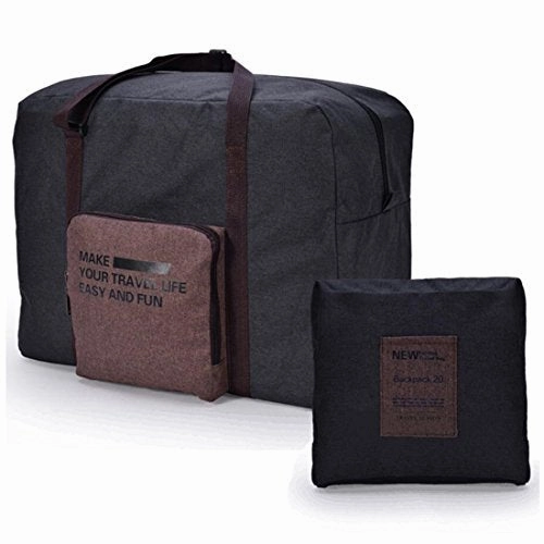 Last Chance Offer Todays Special Savings Caremore Unisex'S Lightweight Foldable Waterproof Duffel Travel Bag Luggage Bag Large Capacity Brown