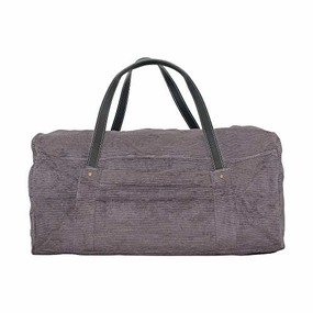 Cb Station Modern Round Travel Duffel Bag, Corduroy (Gray) Clearance Steal Today