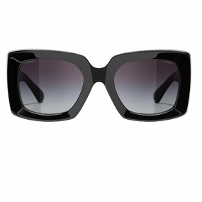 Sweet Deal Inside Today Only Discount Alert Chanel Ch5435 Rectangle Sunglasses For Women Black & Gold