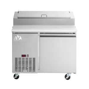 Chef AAA - APPT-49-HC, Commercial 49" Pizza Prep Table Refrigerator 6 Pans 1 Door Stainless Steel 6 cu.ft.