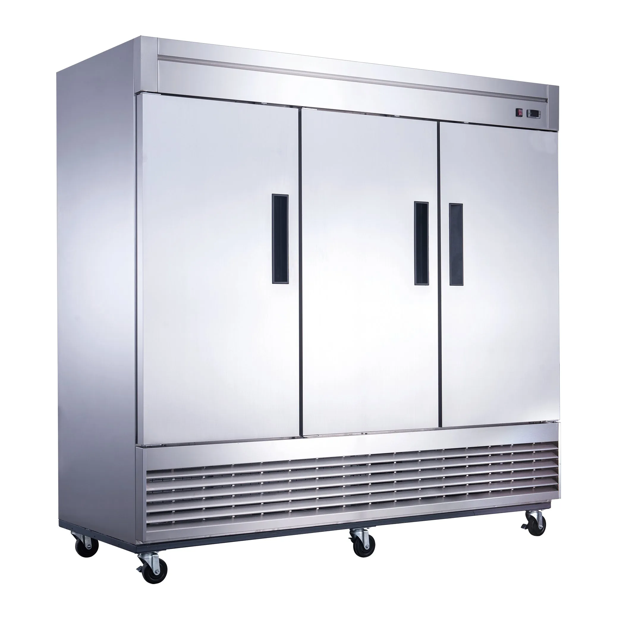 Chef AAA - T83R Commercial 83" Reach-In Refrigerator 3 Solid Door Stainless Steel 64 cu.ft.