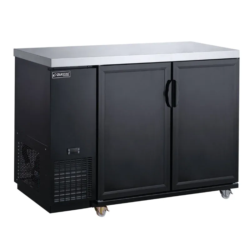 Chef AAA - TBB48-M2 Commercial 2 Door Back Bar and Beverage Cooler (Solid Doors)