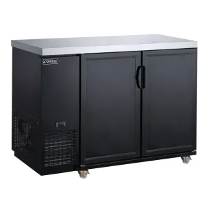Chef AAA - TBB48-M2 Commercial 2 Door Back Bar and Beverage Cooler (Solid Doors)