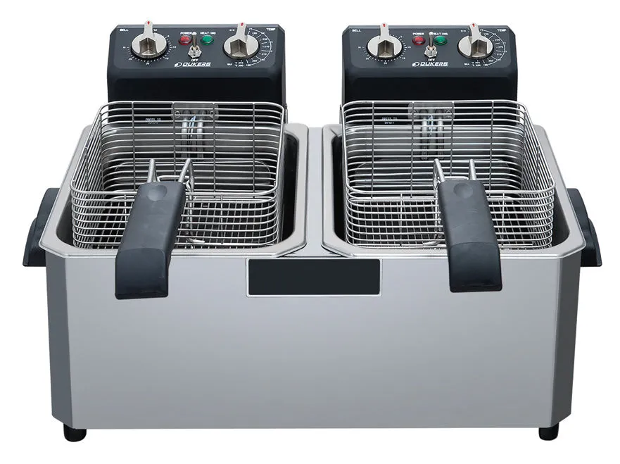 Chef AAA - TCF15ED, 30lb Two Basket Electric Countertop Deep Fryer
