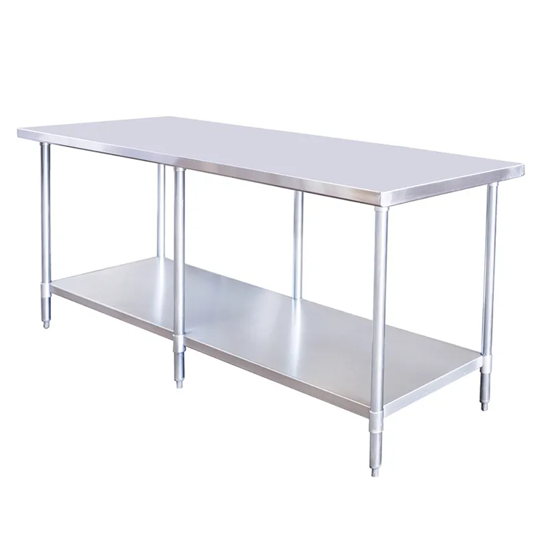 Chef AAA - TL3963, Commercial 96" Work Table 96" x 30" x 34" Stainless Steel  NSF