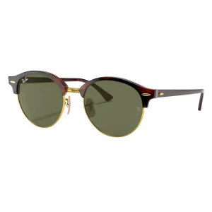 Ray-Ban Clubround Classic Rb4246 990 Tortoise - Green Lenses Perfect Gift Sale Clearance Sale