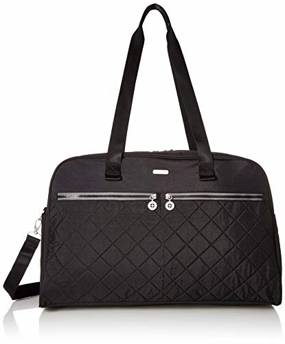 Surprise Offer Now Baggallini Varsity Duffel, Black/Charcoal