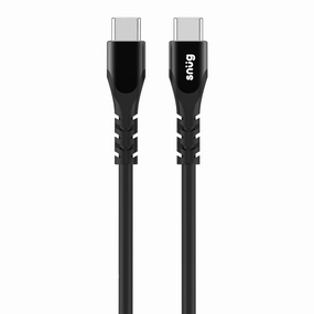 Snug Type-C To Type-C Silicone Cable - 1.2 Meter - Black (Snpw-Cabslty-Bk) Trendy Picks Today