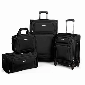 American Tourister Premium 4 Piece Lightweight Set (20" & 28" Spinners   Duffel & Boarding) (Black) Shop Today Save