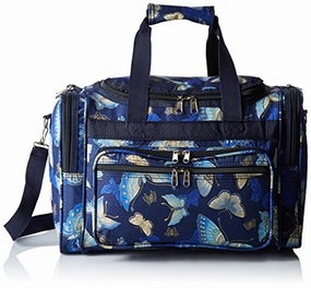 Exclusive Hot Pick World Traveler Women'S Value Series Blue Moon 16-Inch Duffel Bag, Gold Butterfly, One Size