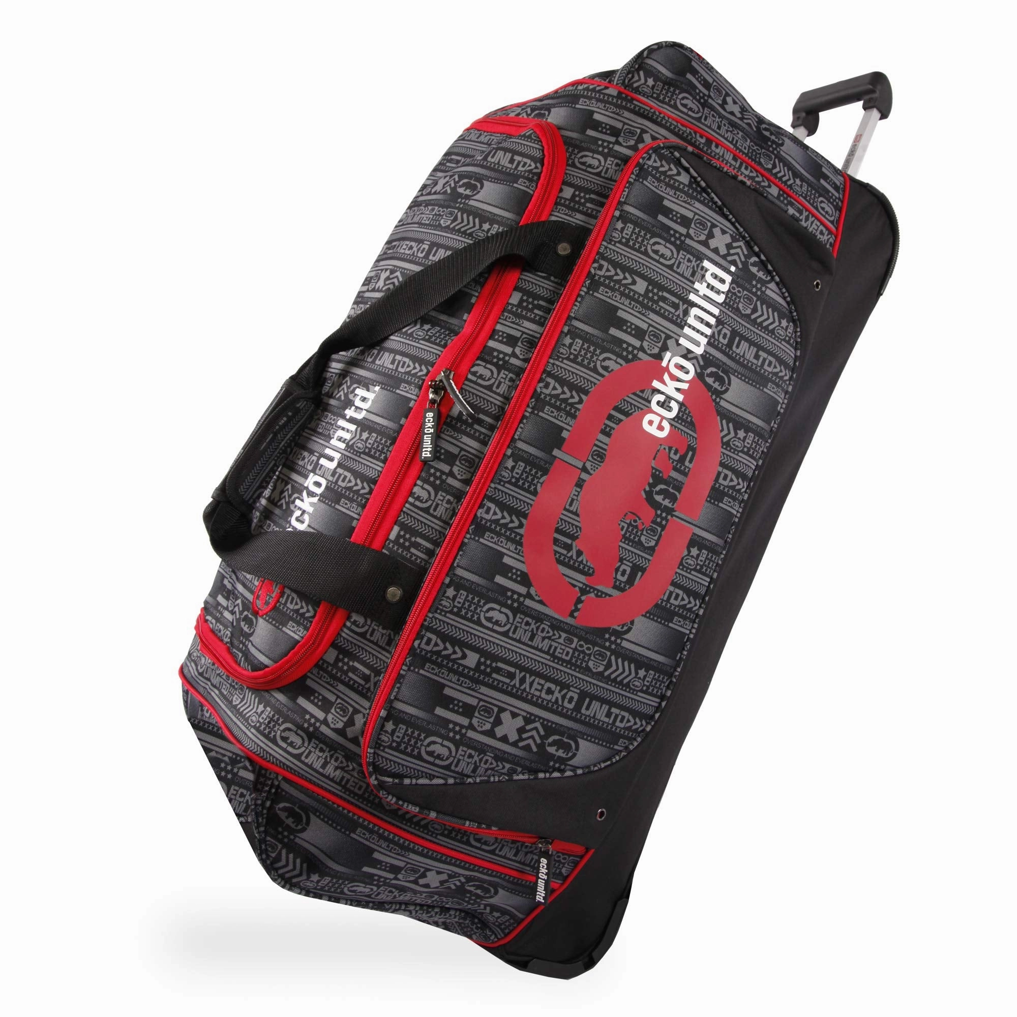 Ecko Unltd. 32" Steam Collection Rolling Duffel, Red MustHave Clearance