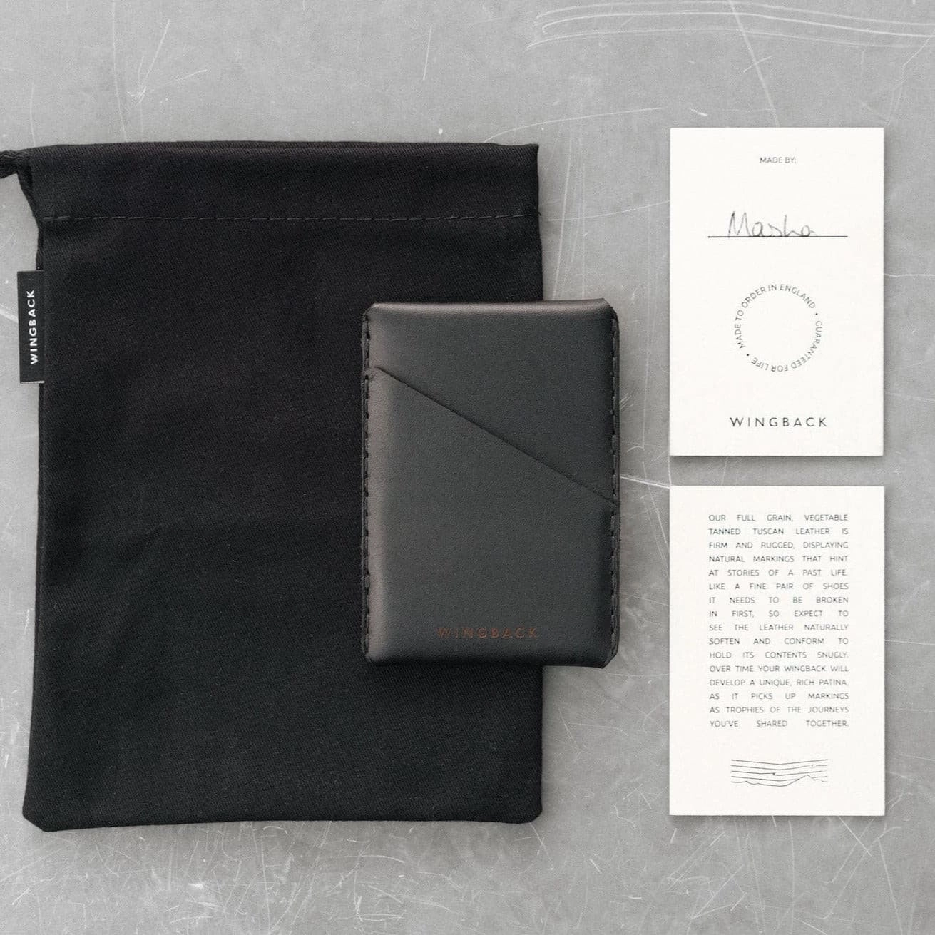 Price Drop Frenzy Special Surprise Sale Wingback Wingston Cardholder - Dual Symmetrical Pockets