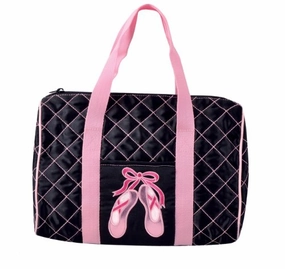 Dansbagz Quilted On Pointe Duffel Bag One Size Black Grab Todays Deal Limited Time Discount