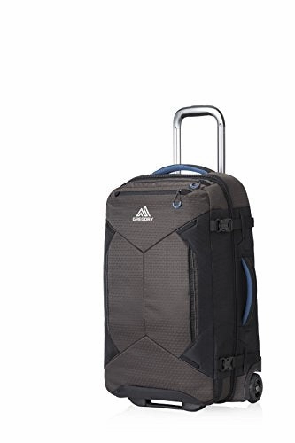 Gregory Mountain Products Split-Case 22 Inch Roller Duffel Bag, Slate Black, 22" Grab the Deal Now