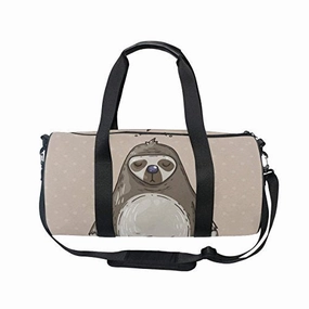 Oulian Women Gym Bag Funny Sloth Sitting Mens Camp Duffel Bags Duffle Luggage Travel Bag Flash Pick Today Dont Miss This Deal