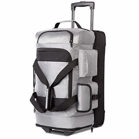 Save More Online MustShop Sale Coolife Rolling Duffel Travel Duffel Bag Wheeled Duffel Carry-On/Cabin Size 8 Pockets