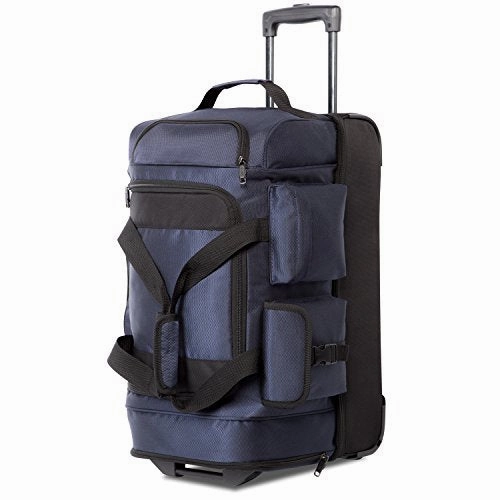 Flash Pick Today Grab It Now Coolife Rolling Duffel Travel Duffel Bag Wheeled Duffel Suitcase Luggage 8 Pockets