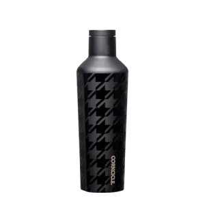 Corkcicle 16Oz Canteen | Houndstooth Collection - Onyx Today Only Discount Steal Todays Offer