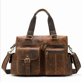 Todays Hot Savings Big Savings Event Crazy Horse Genuine Leather Travel Bag Men Vintage Travel Duffel Bag Cow Leather Carry On Luggage