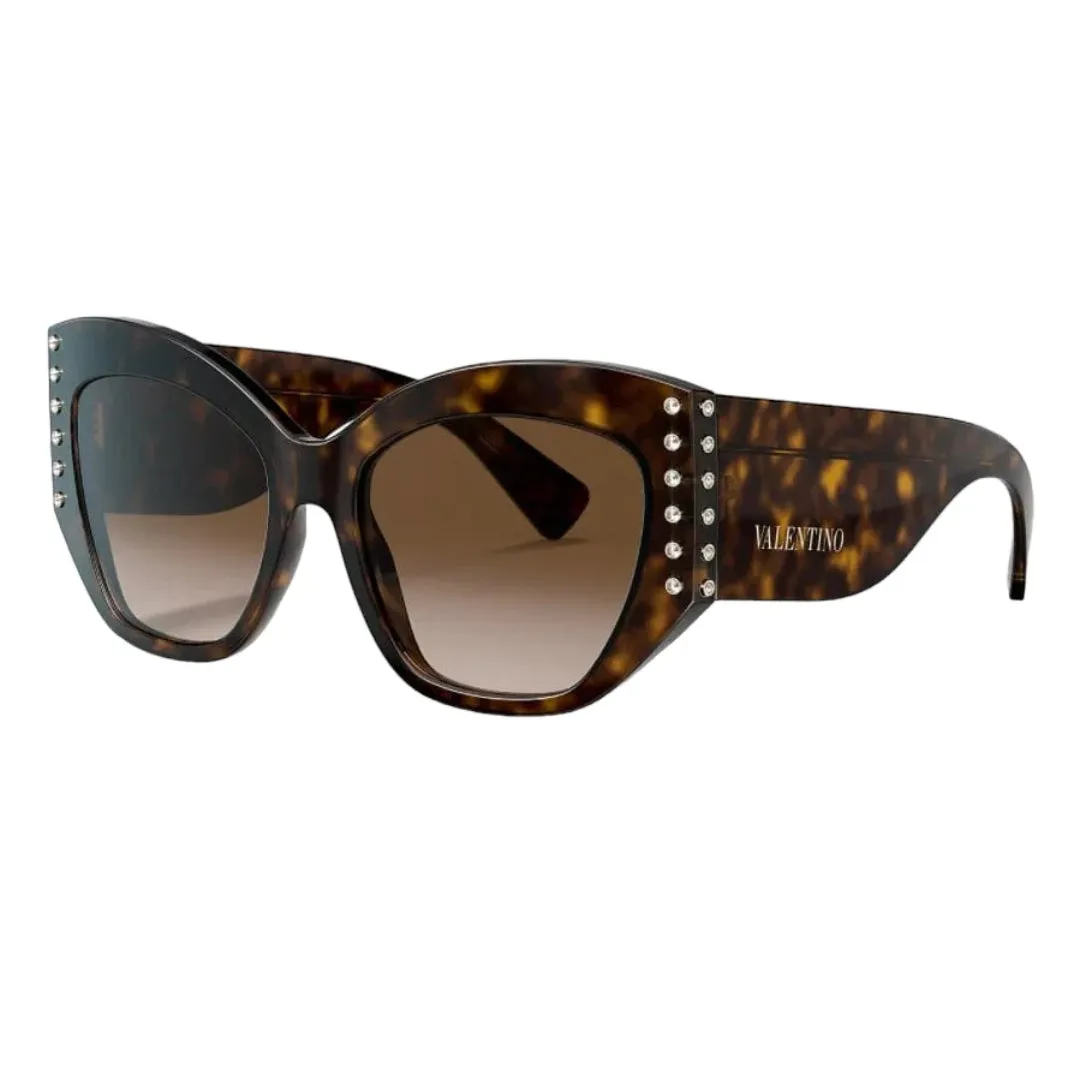Valentino Va4056 500213 54 Havana Brown Gradient Trending Now Discount