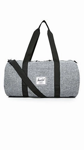 Herschel Sutton Duffel Bag, Raven Crosshatch/Black, Mid-Volume 28.0L Limited Offer Alert Gift Ideas Galore
