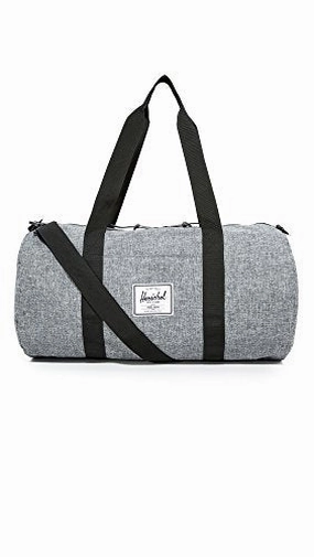 Herschel Sutton Duffel Bag, Raven Crosshatch/Black, Mid-Volume 28.0L Limited Offer Alert Gift Ideas Galore