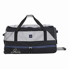 Trending Savings Now Skyway Sodo 34-Inch Drop-Bottom Rolling Duffel, Steel Gray